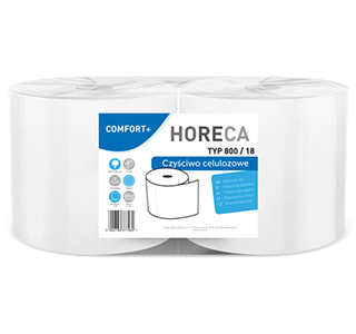 Industrial paper roll HORECA COMFORT PLUS TYPE 800/18 2 rolls